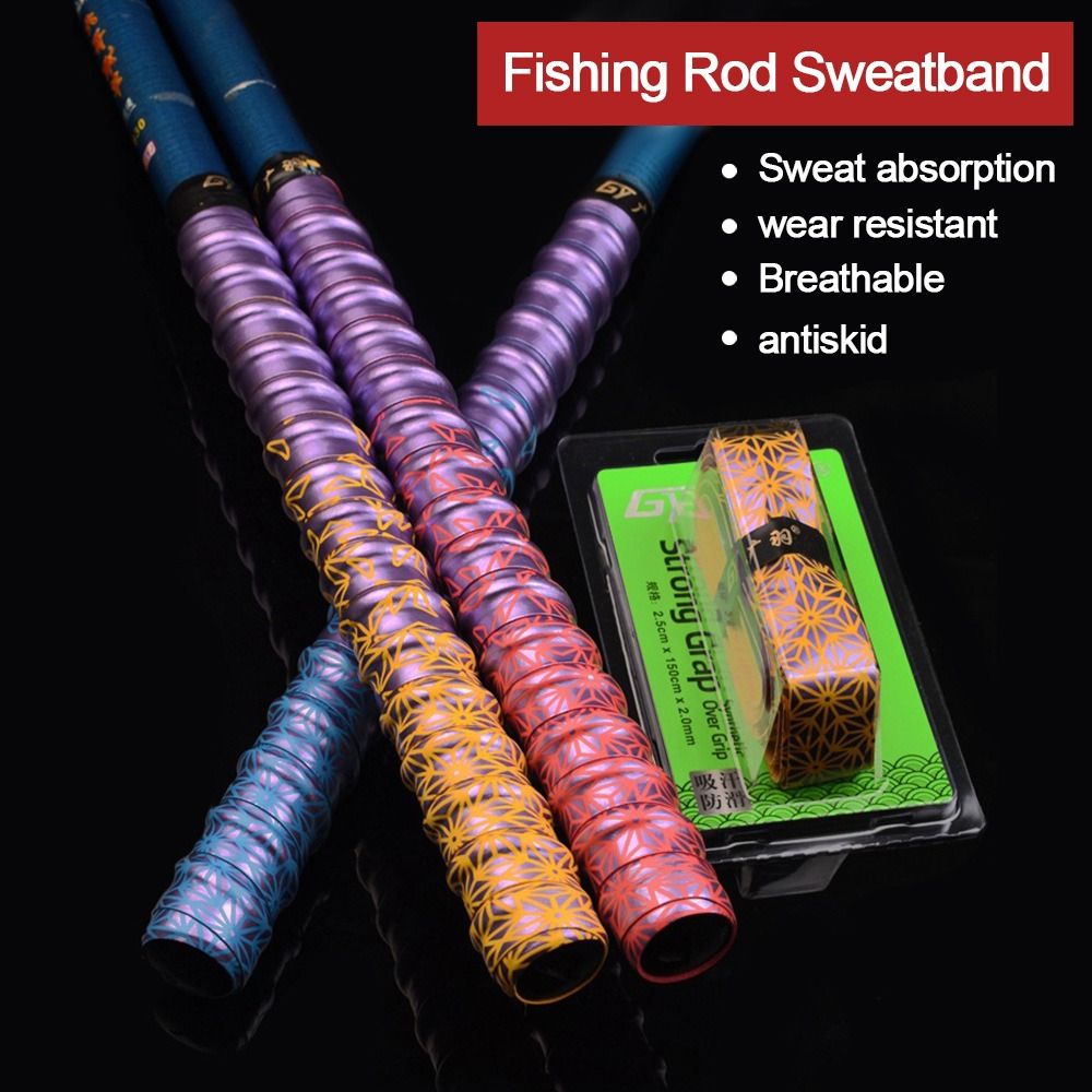 Fishing Rod Wrap Tape - 그라디언트 다채로운 두꺼운 스포츠 낚시대 스웨트