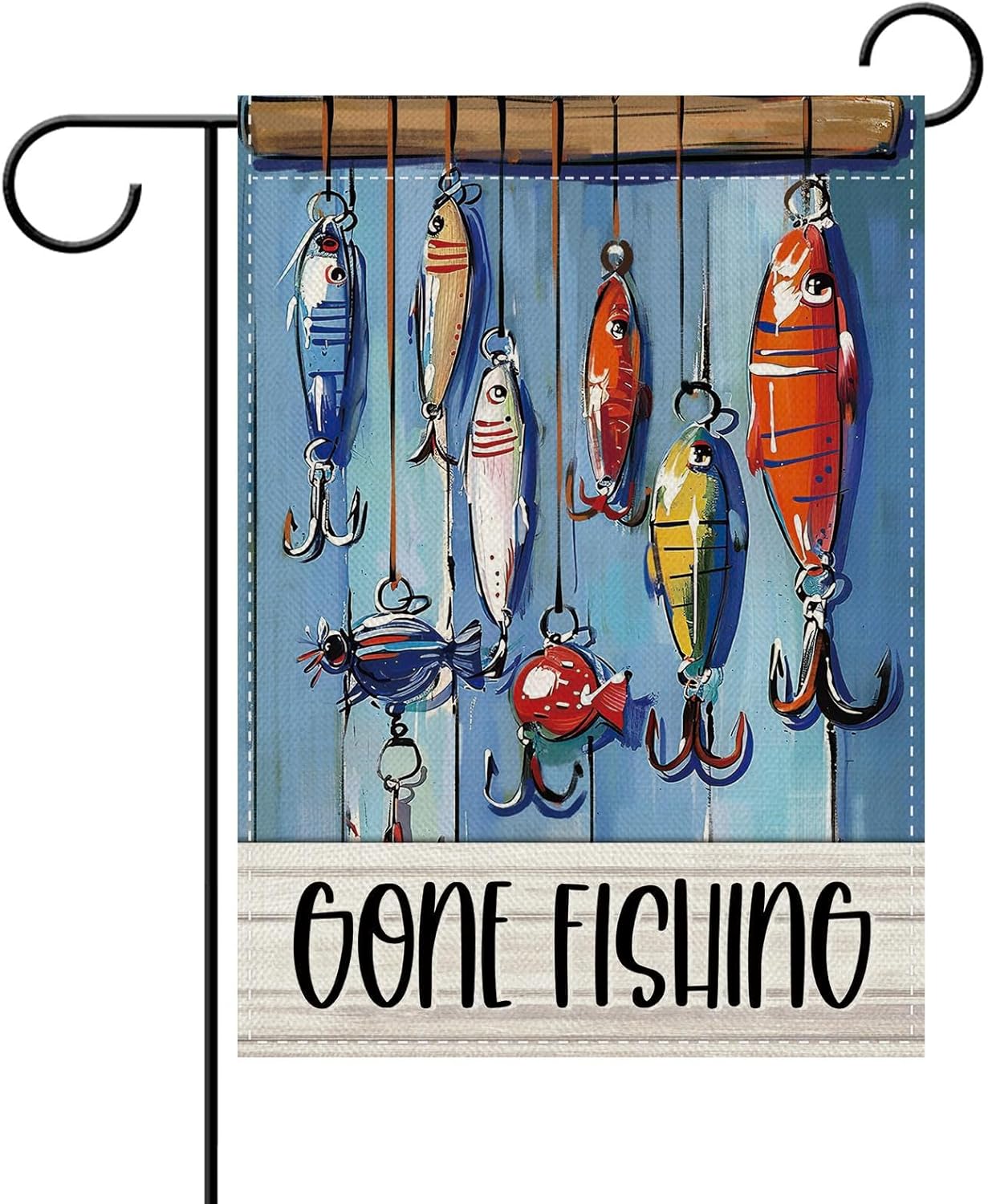 Fishing Lure - Dyrenson 빈티지 Gone Fishing Lure 장식용