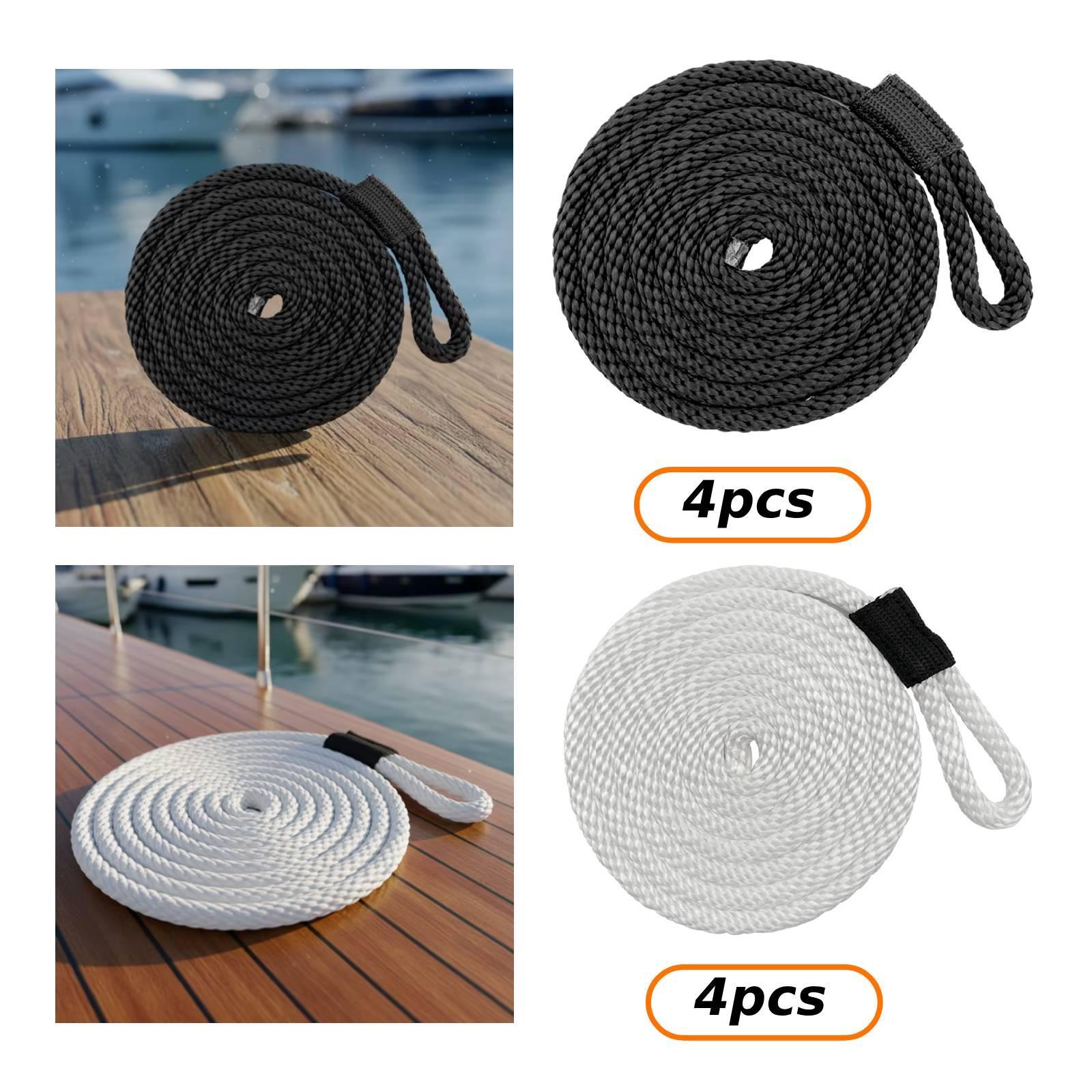 4피스 도크라인 계류 로프, 헤비 듀티 낚시용 폰툰 요 - Braided Fishing Line 리뷰 및 가격