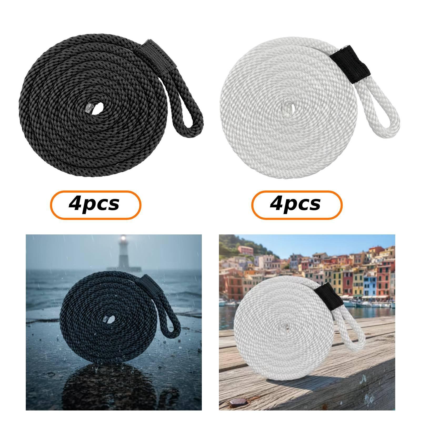 4피스 도크라인 계류 로프, 헤비 듀티 낚시용 폰툰 요 - Braided Fishing Line 리뷰 및 가격