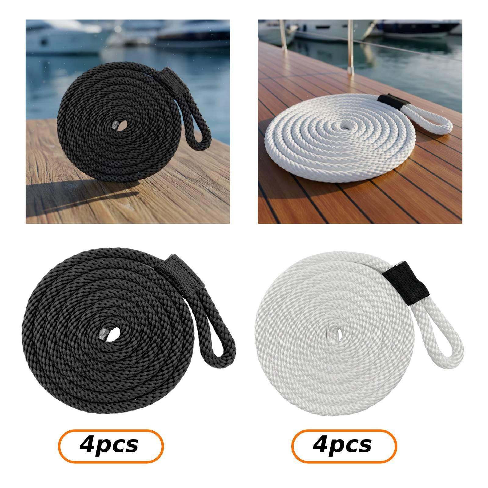 4피스 도크라인 계류 로프, 헤비 듀티 낚시용 폰툰 요 - Braided Fishing Line 리뷰 및 가격