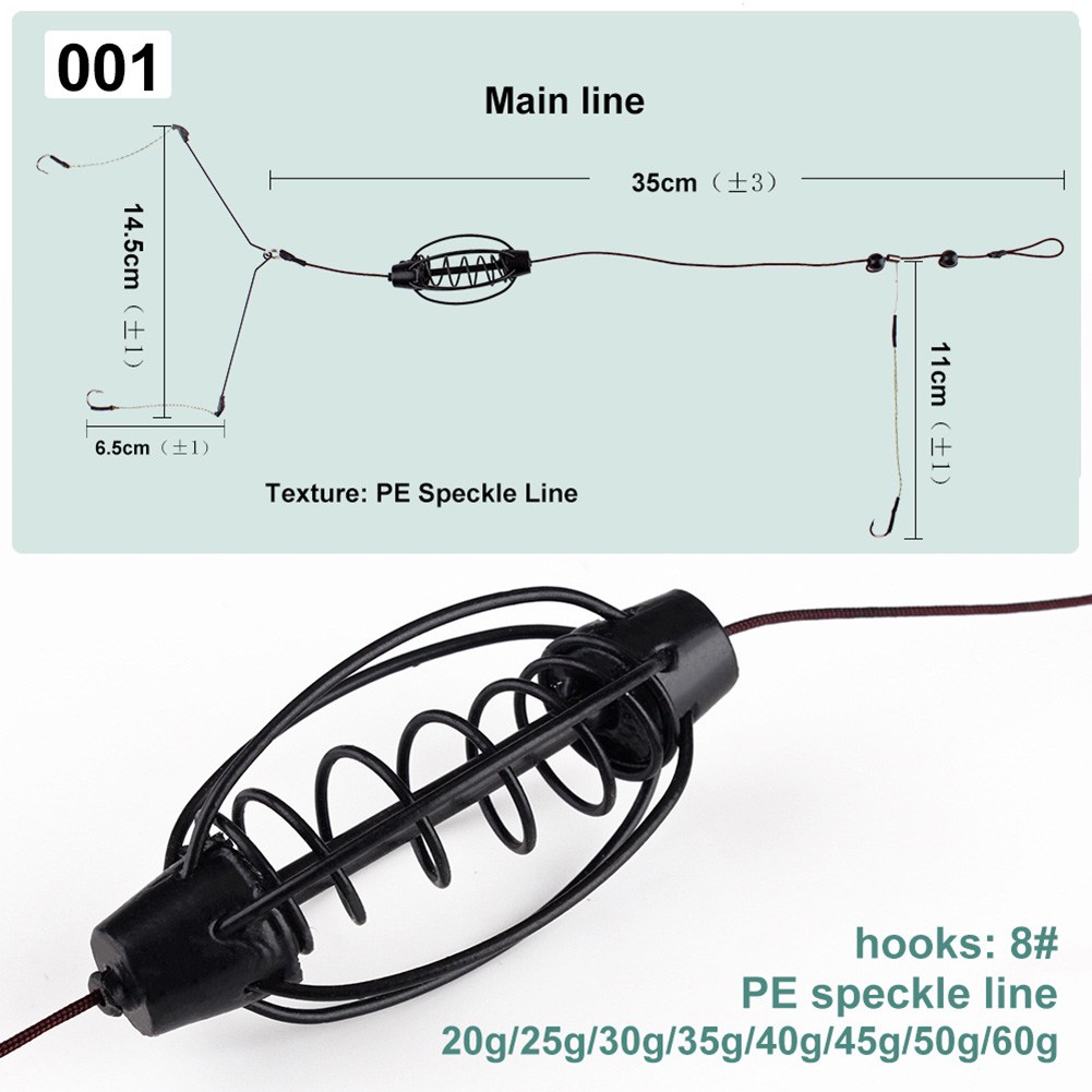 1PCS 잉어 낚시 피더 유럽 잉어 낚시 케이지 후크  - Braided Fishing Line 리뷰 및 가격